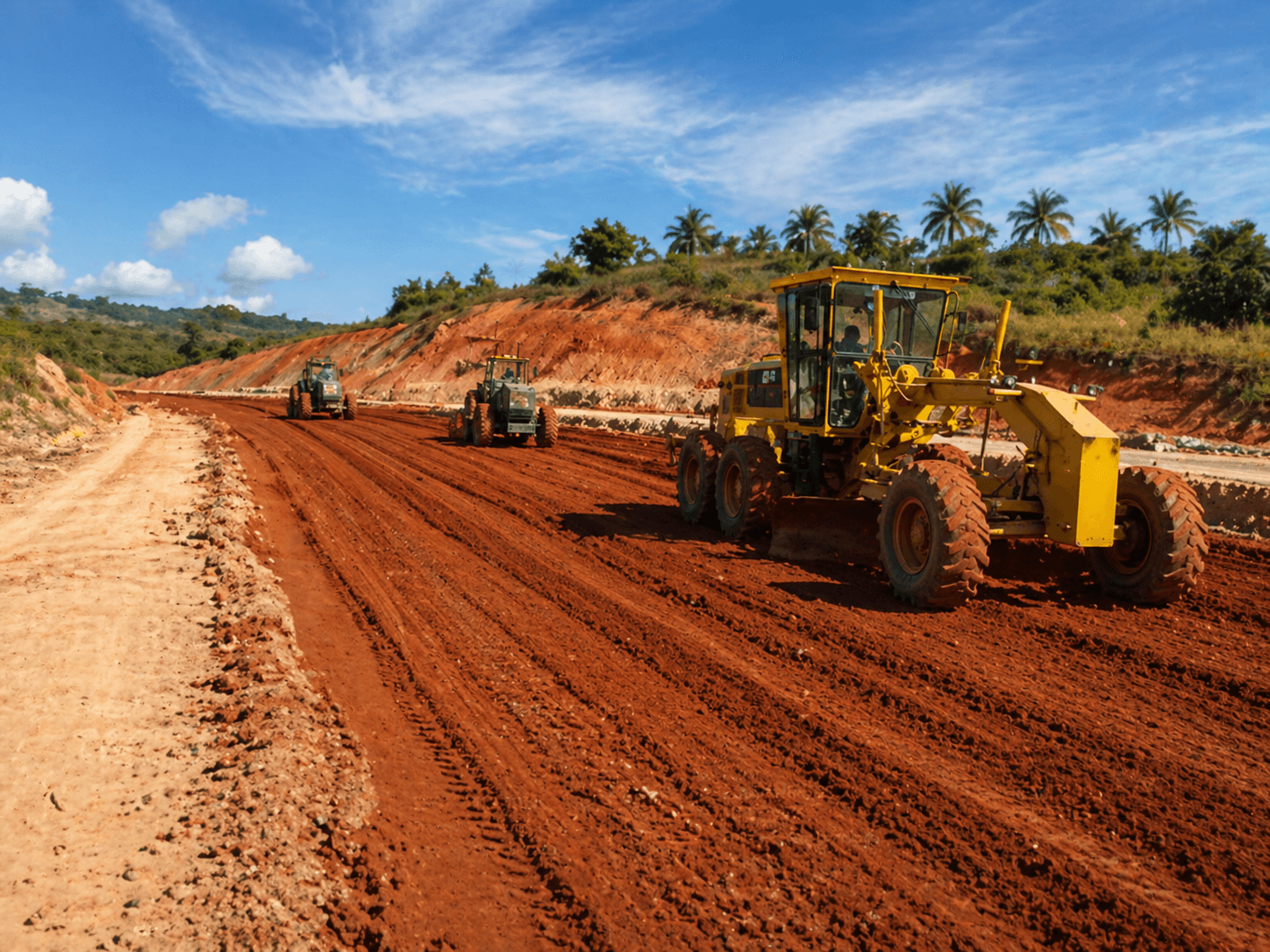 Terraplenagem em rodovia